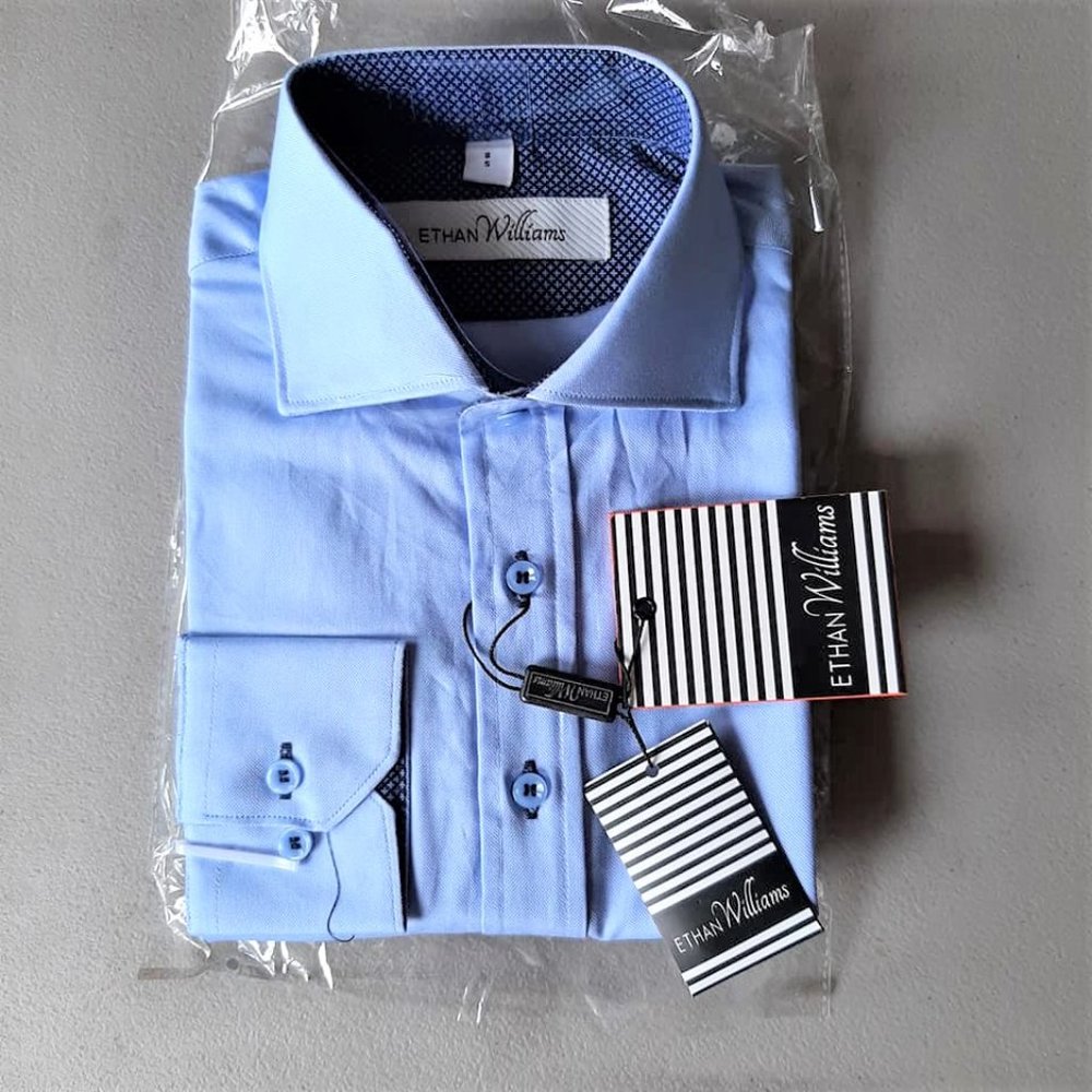 NEW Ethan Williams Kids Contrast LS Shirt Size S/8